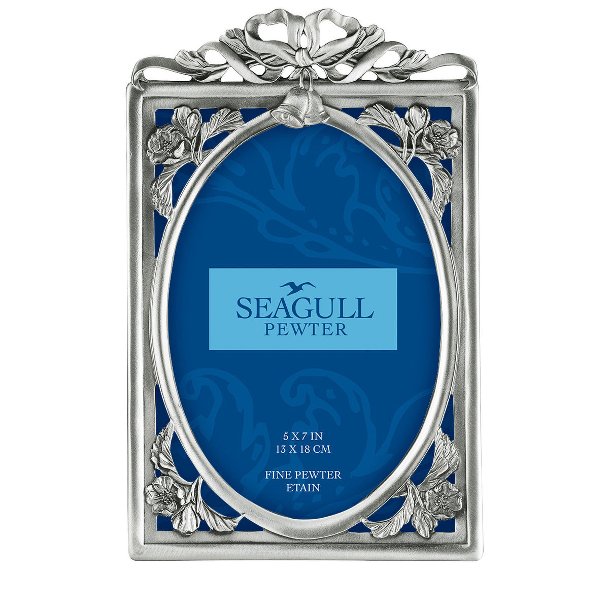 5 x 7 June Wedding Picture Frame PF-232S – Seagull Pewter