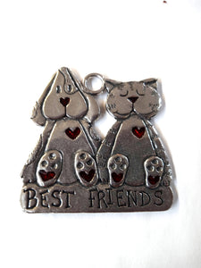 Best Friends Cat/Dog Colored Orn. SC103GC