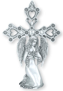 Angel W/Cross Standing Ornament SO-45