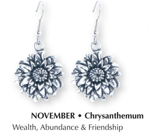 Chrysanthemum earrings DD-76