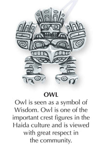 Haida Owl Jewelry Pin JP-293