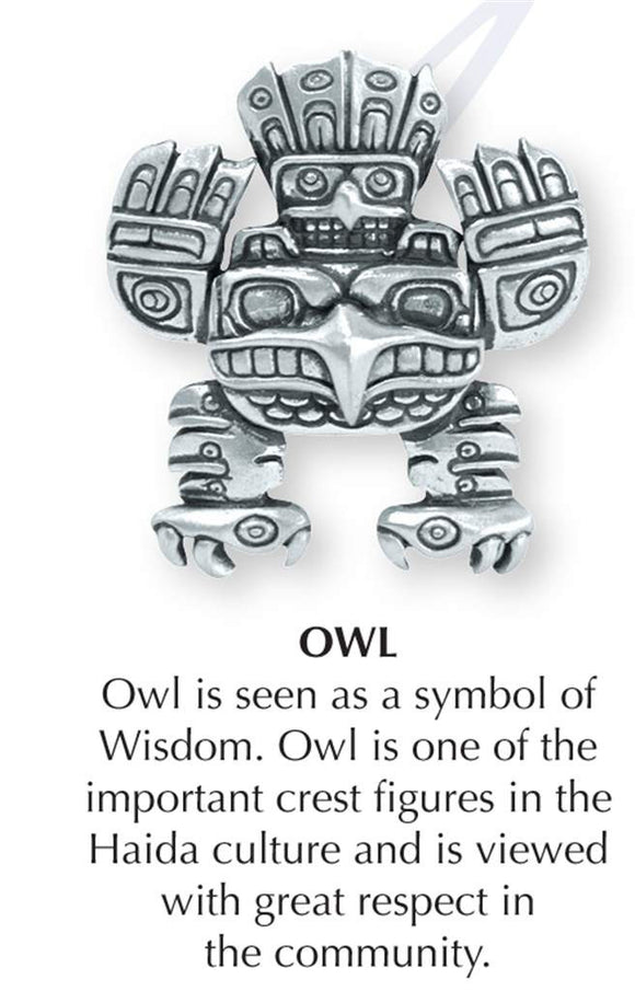 Haida Owl Jewelry Pin JP-293
