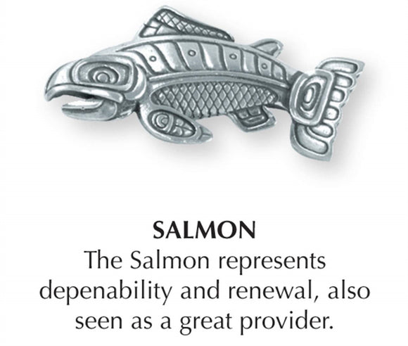 Haida Salmon Jewelry Pin JP-290