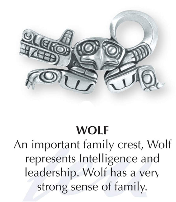 Haida Wolf Jewelry Pin JP-289