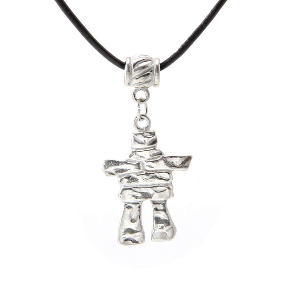 Inukshuk Pendant w/ Leather Cord PD-104