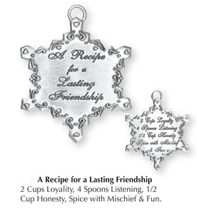 Lasting Friendship Recipe Ornament SC-10002S