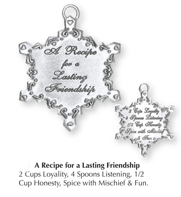 Lasting Friendship Recipe Ornament SC-10002S