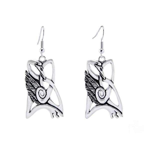 Celtic Crane Earrings E006