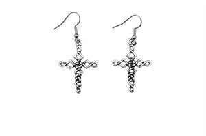Celtic Knot Cross Earrings E065