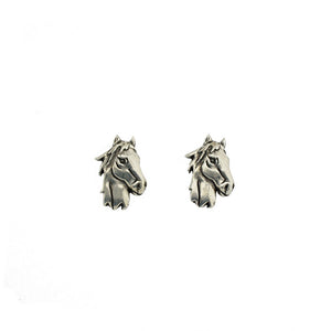 Horse Head Stud Earrings E077G