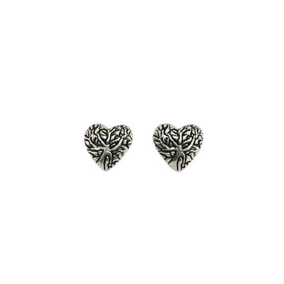Heart Tree of Life Stud Earrings E072