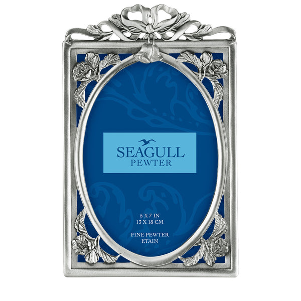 5 x 7 June Wedding Picture Frame PF-232S – Seagull Pewter