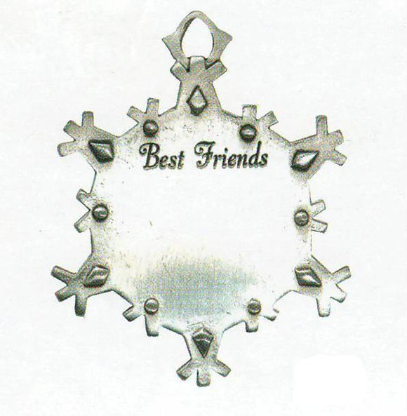 Best Friends Snowflake Sentiment Orn. SC-11002S