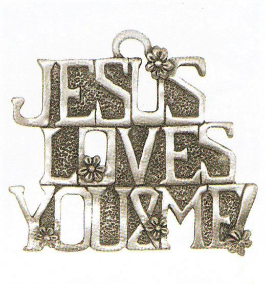 Jesus Loves You & Me Ornament SC-440S